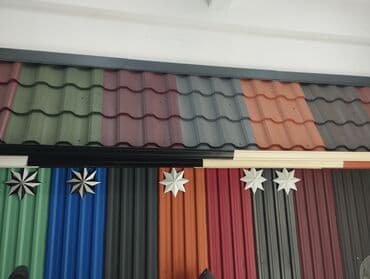 qadınlar üçün metal kəmərlər: Adamante profnastil Victoriya Runo Teqola model dam örtüklərinin — 7