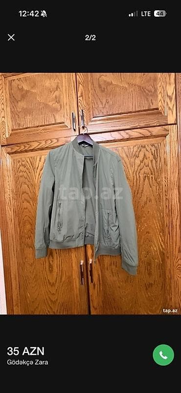 Üst geyimləri: Kurtka, Bomber, Yaz, Zara, XL — 2