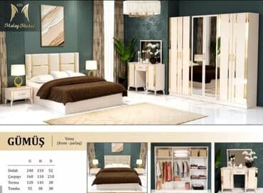 moydadır modelleri: İkinəfərlik çarpayı, Komod, Dolab, 2 tumba, Rusiya, Yeni — 10