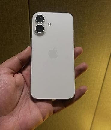 IPhone 16, 128 GB, Ağ, Zəmanət, Simsiz şarj, Face ID