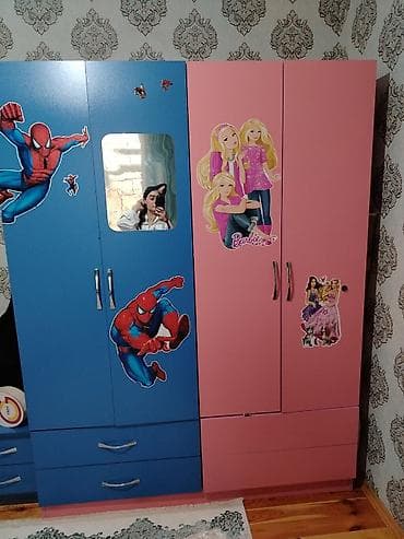 кровать качалка: Для девочки и мальчика, 2 односпальные кровати — 1