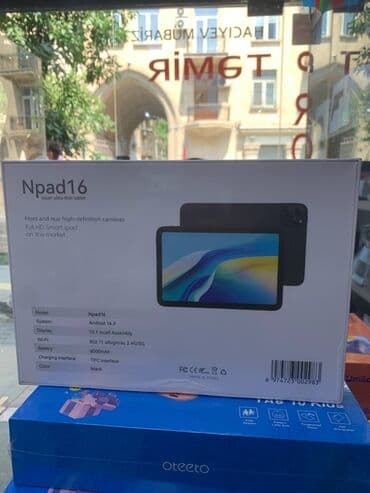 Другие планшеты: Qapıda ödəmə Npad 16 android 14 10.1 düymlük ekran vifi 802.11 — 1