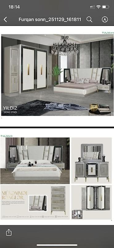 İkinəfərlik çarpayı, Dolab, Termo, Tumba, Yeni