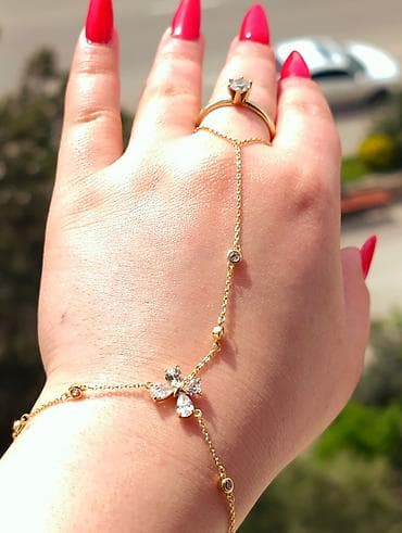 uzuk: Zəncirli əl bəzəyi (hand chain/hand harness) – bir barmaqdan biləyə — 6