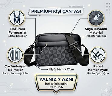 👜 Xüsusi Təklif! Stilinə uyğun şık çanta — sadəcə 7 manat! ✨ ✨ Bütün