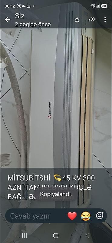 soba islenmis: MİTSUBİTSHİ 💫45 KV 300 AZN TAM İŞLƏYDİ KÖÇLƏ BAĞLI SATLIR SÖKÜLÜB — 1
