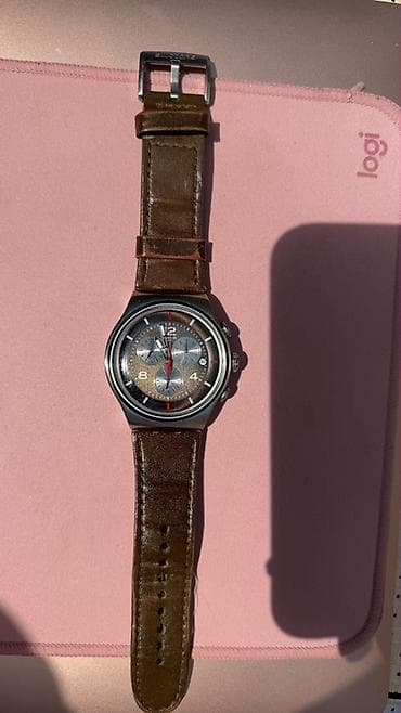 ucuz saatlar: Yeni, Qol saatı, Swatch, rəng - Qəhvəyi — 1