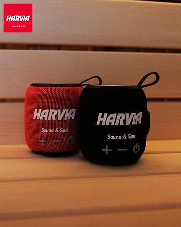 ucuz bluetooth qulaqlıq: Sauna üçün suya Dözümlü Musiqi Kolonkaları Harvia Saunada istirahət — 1