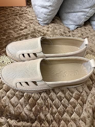 Мокасины и лоферы: Размер: 38, цвет - Бежевый, Новый — 4