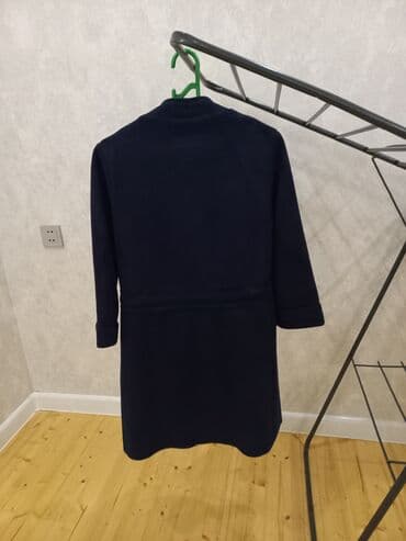 plas: Salsa qadın plaşı – tünd göy rəng - Model: Açıq yaxalı, kəmərli — 4