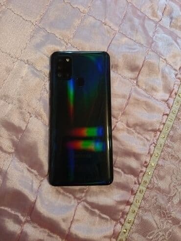 Foto və videokameralar: Samsung Galaxy A21S, 32 GB, rəng - Göy, Barmaq izi — 1