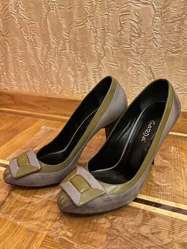 Tuflilər, Ölçü: 37, rəng - Boz, İşlənmiş