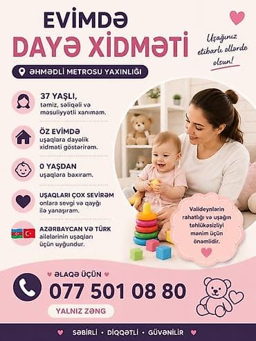 ev temizliyi: Evimdə dayə xidməti – Əhmədli metrosuna yaxın. Xidmət təsviri: - 37 — 1