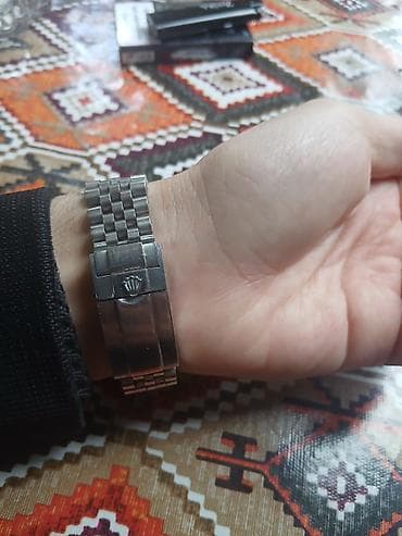 telofon saat: Qol saatı, Rolex, rəng - Qara — 3