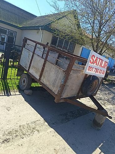 disk təkər 4 bolt: Tək oxlu qoşqu araba - Metal karkas və taxta bortlarla — 3