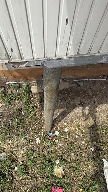 Metalkonstruksiya dayağı – sinklənmiş boru dirək - Material: qalın