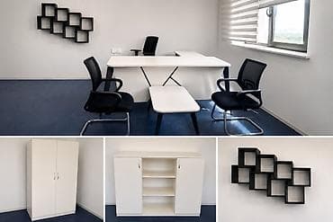 ayaqabl dolabl: Satılır: Ofis mebel dəsti ✨ Dəstə daxildir: — Müdir masası — 3 ədəd — 2