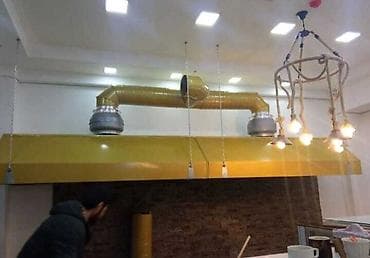 ev tiken usta: Qırmızı rəngdə olan havalandırma boruları sistemi. Bu sistem, hava — 10