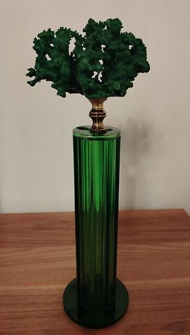 ev gulleri sekilleri: Dekorativ aksesuarlar dəsti - Yaşıl sütun dekoru: Şaquli kəsimli — 1