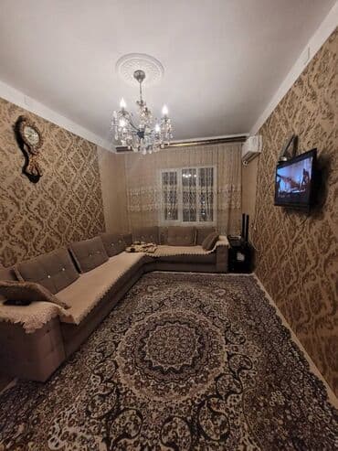 kiraye evler 9 cu mkr: Bakı, 3 otaqlı, Köhnə tikili, m. Xalqlar Dostluğu, 75 kv. m — 1