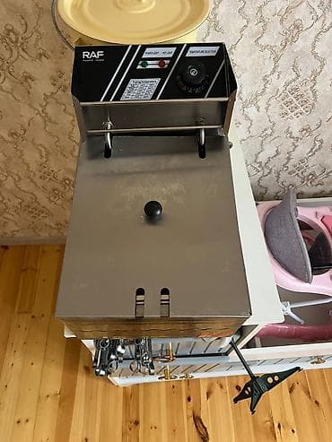 panasonic mikrodalgali soba: RAF elektrik fritozu – paslanmayan poladdan tək bölməli model — 2