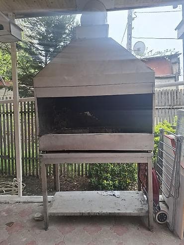 kafe avadanligi: Sənaye tipli paslanmayan poladdan mangal/şiş kabab ocağı və — 5