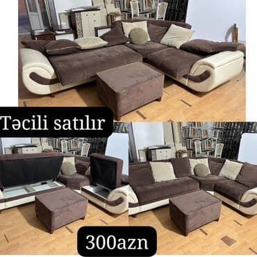 divan 2ci əl: Künc divan, İşlənmiş, Açılan, Bazalı, Çatdırılma yoxdur — 1