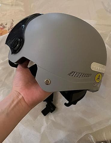 112 mator: Skuter/velosiped üçün qoruyucu dəbilqə - Rəng: boz mat - Tip: yarım — 5