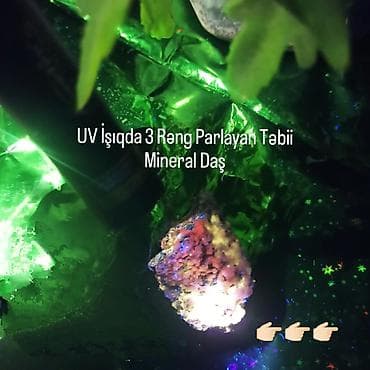 ucuz gitara satisi: UV Parlayan Təbii Daş Satılır – Kolleksiya üçün Nadir Kristal 💎 — 1