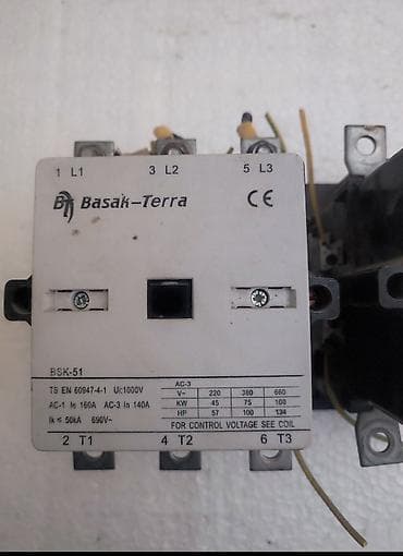 bolt blok: Basak-Terra BSK-51 kontaktor Texniki göstəricilər: - Standart: TS EN — 1