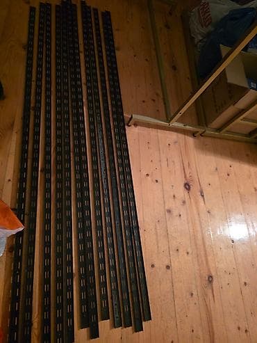 Ofis dəst mebeli: Mebel dəsti – salon/ofis üçün - Resepsion masası: Qara rəngdə parlaq — 10