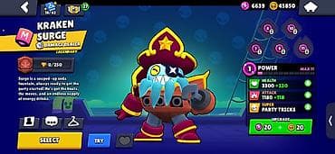 kreditle qizil: Brawl Stars oyun hesabı - Kuboklar: 1989 - Açılmış döyüşçülər: 52/100 — 4