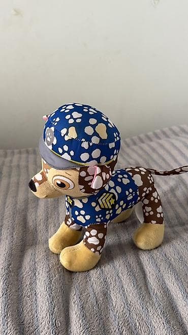 usaq oyuncaqlari: Paw Patrol mövzusunda yumşaq oyuncaq it fiquru - Dizayn: mavi “paw” — 2