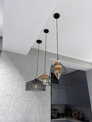 İşıqlandırma: Çılçıraq, 3 lampa, Metal — 2