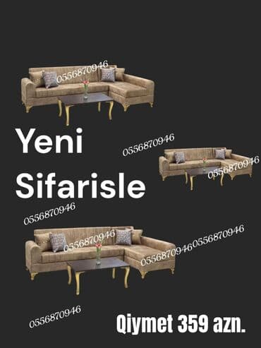 Sifarişlə divanlar: Künc divan, Qonaq otağı üçün, Parça, Bazalı, Açılan, Kitab — 5