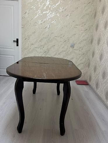 Qonaq otağı üçün, İşlənmiş, Açılan, Oval masa, 4 stul — 7