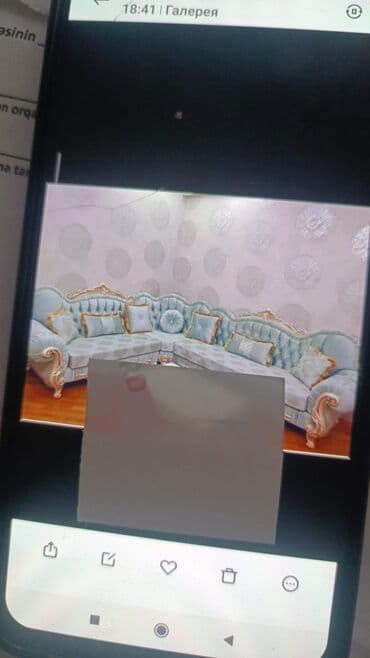 диван в стиле барокко: Угловой диван, Новый, Нераскладной, Без подьемного механизма, Ткань, Нет доставки — 1