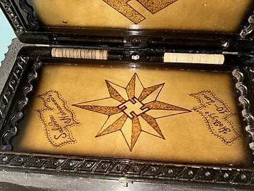 Спортивные игры: Taxta nərd dəsti – əl işidir - Material: bərk ağac, cilalanmış və — 3