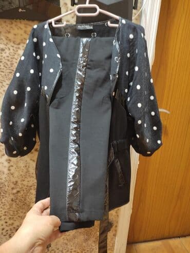 Qadın üst geyimi – qara rəngdə tunika/pencək tipli model - Marka