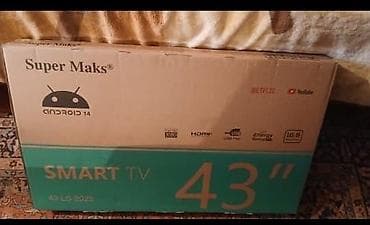 Super Maks 109 ekran Smart tv 270 manat . pakofka tep təzə çox təcili