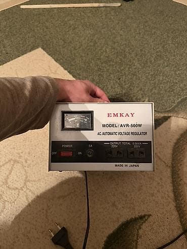 EMKAY AVR-500W avtomatik gərginlik tənzimləyicisi - Model: AVR-500W -