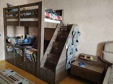 Oğlan və qız üçün, İşlənmiş, Çarpayı, Matras ilə, Siyirməli, Laminat