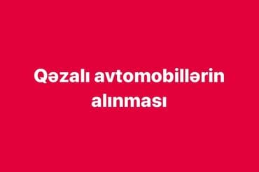 Qəzalı maşınlar alıram