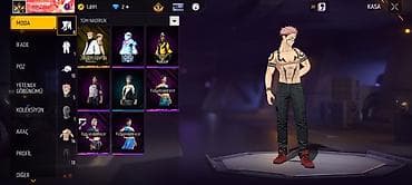 xp qizil nedir: Free Fire oyun hesabı – səviyyə 41, Türkçe dil paketi aktiv. Profildə — 2