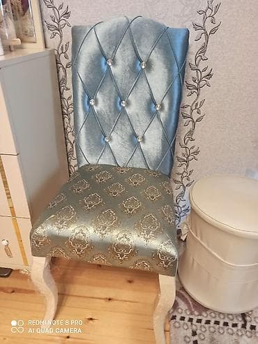 masa: Qonaq otağı üçün, İşlənmiş, 6 stul — 1