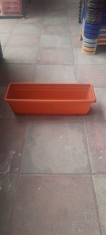 heyet gülleri: Dibçək – gül qabı – balkon üçün düzbucaqlı Dibcek qabi dibcek qablari — 5