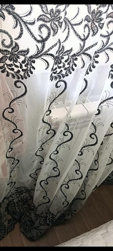 rcd perde: Yeni, Tül, rəng - Ağ — 2