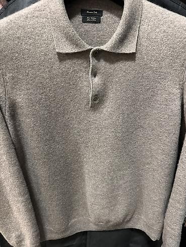 kişi botu: Sviter, Massimo Dutti, L, rəng - Boz — 6