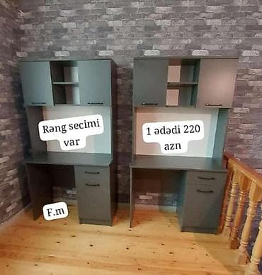 masa ders: Düz masa, Stulsuz, Polkalı, Siyirməli, Sadə laminat — 1