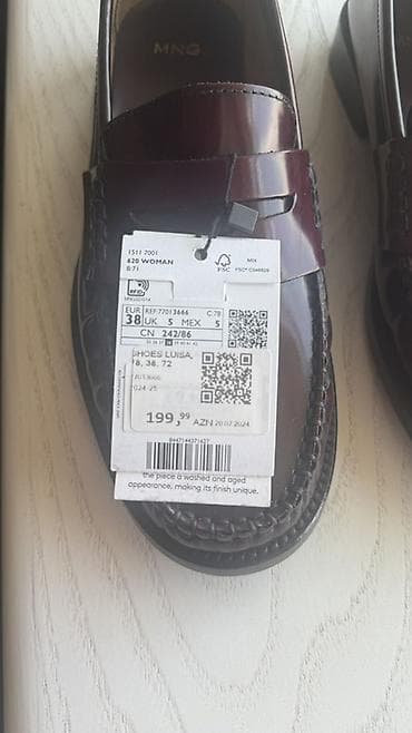 Мокасины и лоферы: Размер: 38, Новый — 5